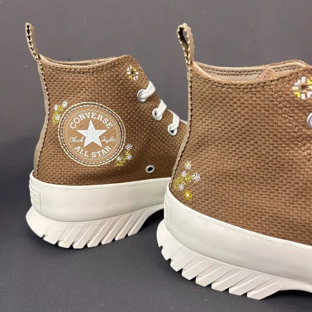 Converse Chuck Taylor All Star Lugged Autumn Embroidery Sneakers Shoes 8.5